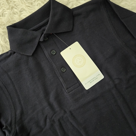 Flynn OHara UNIFORMS. Long Sleeve Polo. Dark Navy. Size Youth Small. New - Picture 2 of 7